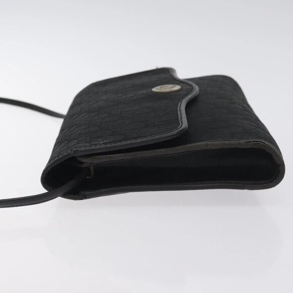 Christian Dior Trotter Canvas Shoulder Bag Black Auth BA3304 - Picture 5 of 16